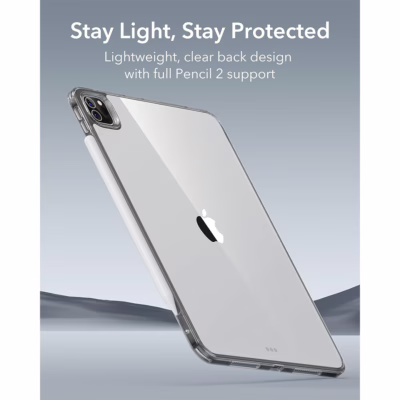 ESR รุ่น Classic Hybrid Back Case - เคส iPad Pro 13" (7th/2024) - สี Clear Black