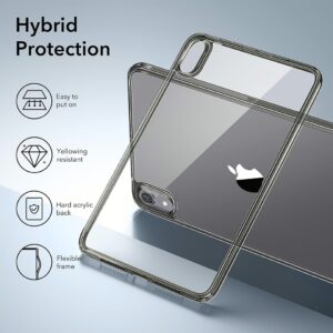 ESR รุ่น Classic Hybrid Back Case - เคส iPad mini (7th/6th Gen) - สี Clear Black