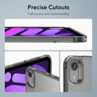 ESR รุ่น Classic Hybrid Back Case - เคส iPad mini (7th/6th Gen) - สี Clear Black
