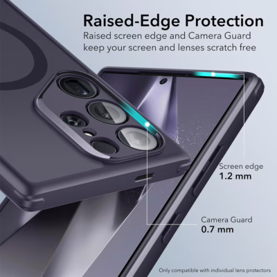 ESR รุ่น Classic Hybrid Case (HaloLock) - เคส Galaxy S24 Ultra - สี Frosted Purple