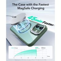 ESR รุ่น Classic Hybrid Case with Stash Stand (HaloLock) - เคส iPhone 16 - สี Clear Green