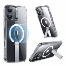 ESR รุ่น Boost Flickstand Case (HaloLock) - เคส iPhone 16 - สี Clear