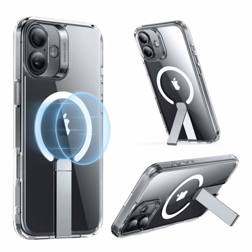 ESR รุ่น Boost Flickstand Case (HaloLock) - เคส iPhone 16 - สี Clear