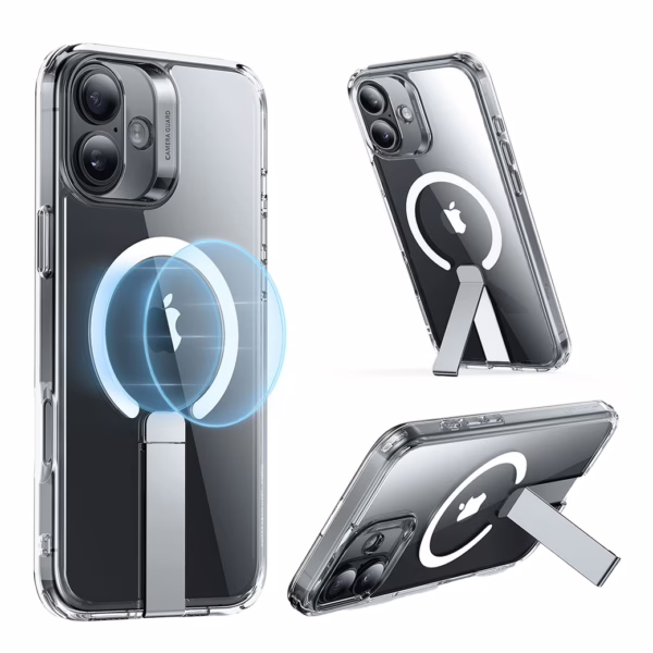 ESR รุ่น Boost Flickstand Case (HaloLock) - เคส iPhone 16 - สี Clear