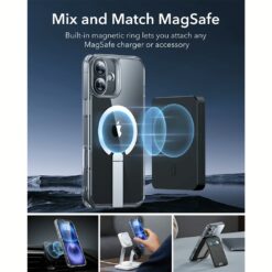 ESR รุ่น Boost Flickstand Case (HaloLock) - เคส iPhone 16 - สี Clear