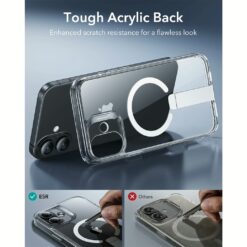 ESR รุ่น Boost Flickstand Case (HaloLock) - เคส iPhone 16 - สี Clear