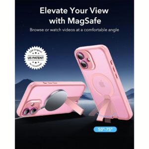 ESR รุ่น Boost Flickstand Case (HaloLock) - เคส iPhone 16 - สี Frosted Pink