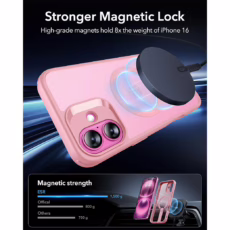 ESR รุ่น Boost Flickstand Case (HaloLock) - เคส iPhone 16 - สี Frosted Pink