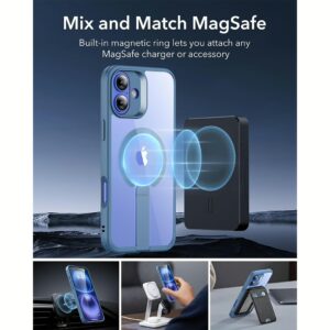 ESR รุ่น Boost Flickstand Case (HaloLock) - เคส iPhone 16 - สี Clear Blue