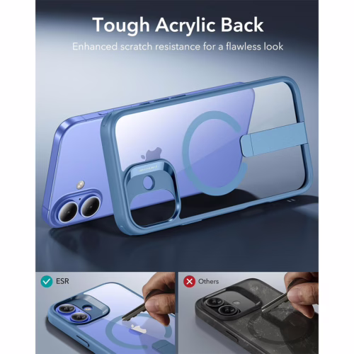 ESR รุ่น Boost Flickstand Case (HaloLock) - เคส iPhone 16 Plus - สี Clear Blue