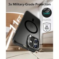 ESR รุ่น Classic Hybrid Case with Stash Stand (HaloLock) - เคส iPhone 16 Plus - สี Frosted Black