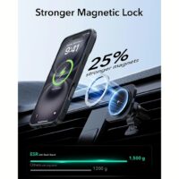 ESR รุ่น Classic Hybrid Case with Stash Stand (HaloLock) - เคส iPhone 16 Plus - สี Frosted Black