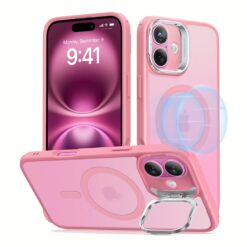 ESR รุ่น Classic Hybrid Case with Stash Stand (HaloLock) - เคส iPhone 16 Plus - สี Frosted Pink