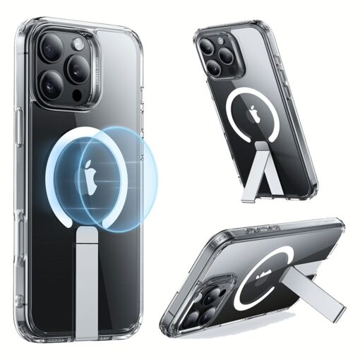 ESR รุ่น Boost Flickstand Case (HaloLock) - เคส iPhone 16 Pro - สี Clear - Image 2