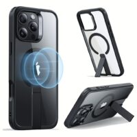 ESR รุ่น Boost Flickstand Case (HaloLock) - เคส iPhone 16 Pro - สี Clear Black