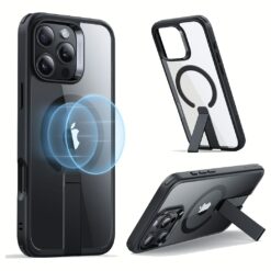 ESR รุ่น Boost Flickstand Case (HaloLock) - เคส iPhone 16 Pro - สี Clear Black