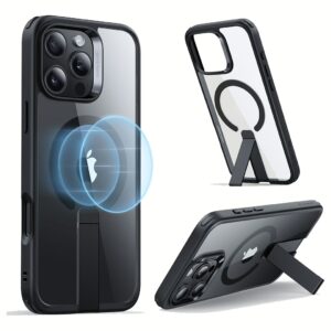 ESR รุ่น Boost Flickstand Case (HaloLock) - เคส iPhone 16 Pro - สี Clear Black