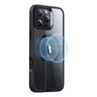 ESR รุ่น Boost Flickstand Case (HaloLock) - เคส iPhone 16 Pro Max - สี Clear Black