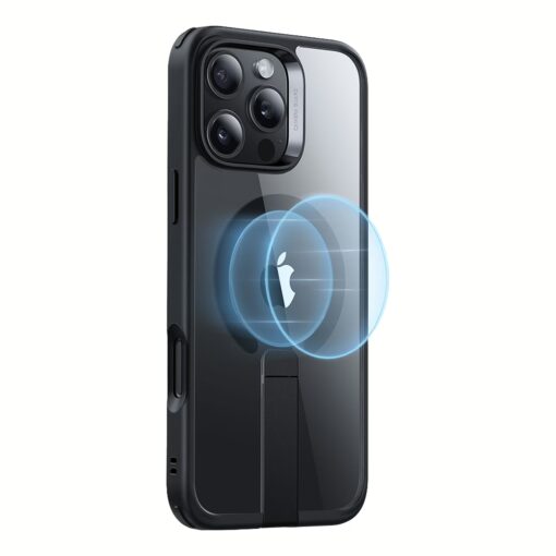ESR รุ่น Boost Flickstand Case (HaloLock) - เคส iPhone 16 Pro - สี Clear Black