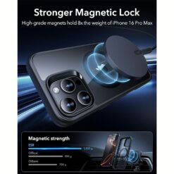ESR รุ่น Boost Flickstand Case (HaloLock) - เคส iPhone 16 Pro - สี Clear Black