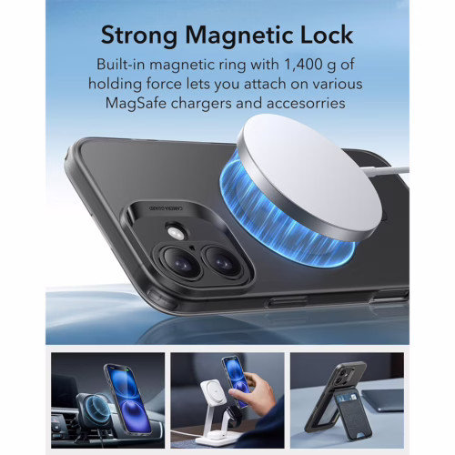 ESR รุ่น Zero Clear Case (HaloLock) - เคส iPhone 16 Plus - สี Frosted Black