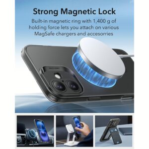 ESR รุ่น Zero Clear Case (HaloLock) - เคส iPhone 16 Plus - สี Frosted Black