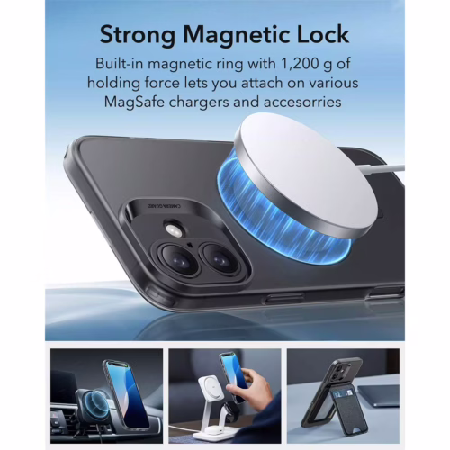 ESR รุ่น Zero Clear Case (HaloLock) - เคส iPhone 16 - สี Frosted Black