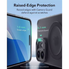 ESR รุ่น Zero Clear Case (HaloLock) - เคส iPhone 16 - สี Frosted Black