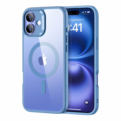 ESR รุ่น Classic Hybrid Case (HaloLock) - เคส iPhone 16 - สี Clear Blue