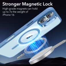 ESR รุ่น Classic Hybrid Case (HaloLock) - เคส iPhone 16 - สี Clear Blue
