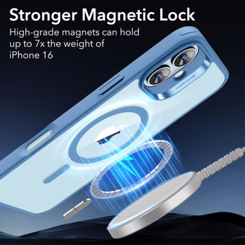 ESR รุ่น Classic Hybrid Case (HaloLock) - เคส iPhone 16 - สี Clear Blue