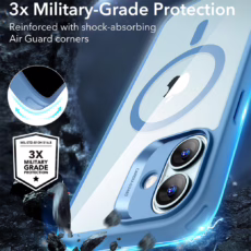 ESR รุ่น Classic Hybrid Case (HaloLock) - เคส iPhone 16 - สี Clear Blue