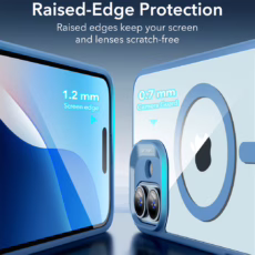 ESR รุ่น Classic Hybrid Case (HaloLock) - เคส iPhone 16 - สี Clear Blue