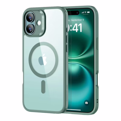 ESR รุ่น Classic Hybrid Case (HaloLock) - เคส iPhone 16 - สี Clear Green