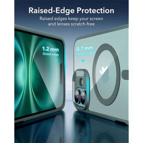 ESR รุ่น Classic Hybrid Case (HaloLock) - เคส iPhone 16 - สี Clear Green