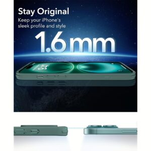 ESR รุ่น Classic Hybrid Case (HaloLock) - เคส iPhone 16 - สี Clear Green