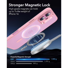 ESR รุ่น Classic Hybrid Case (HaloLock) - เคส iPhone 16 - สี Frosted Pink