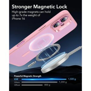 ESR รุ่น Classic Hybrid Case (HaloLock) - เคส iPhone 16 - สี Frosted Pink 11 ESR รุ่น Classic Hybrid Case (HaloLock) - เคส iPhone 16 - สี Frosted Pink