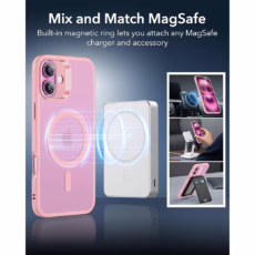 ESR รุ่น Classic Hybrid Case (HaloLock) - เคส iPhone 16 - สี Frosted Pink