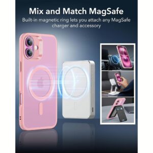 ESR รุ่น Classic Hybrid Case (HaloLock) - เคส iPhone 16 - สี Frosted Pink 13 ESR รุ่น Classic Hybrid Case (HaloLock) - เคส iPhone 16 - สี Frosted Pink