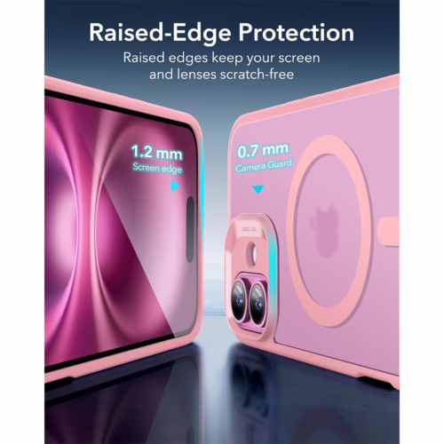 ESR รุ่น Classic Hybrid Case (HaloLock) - เคส iPhone 16 - สี Frosted Pink
