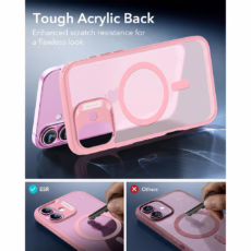 ESR รุ่น Classic Hybrid Case (HaloLock) - เคส iPhone 16 - สี Frosted Pink