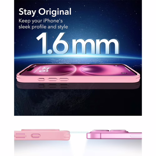ESR รุ่น Classic Hybrid Case (HaloLock) - เคส iPhone 16 - สี Frosted Pink