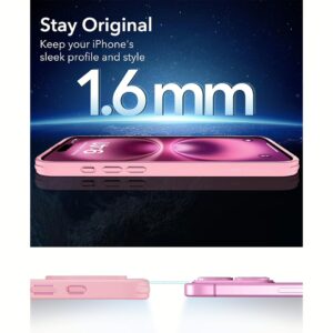 ESR รุ่น Classic Hybrid Case (HaloLock) - เคส iPhone 16 - สี Frosted Pink 16 ESR รุ่น Classic Hybrid Case (HaloLock) - เคส iPhone 16 - สี Frosted Pink