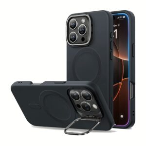 ESR รุ่น Cloud Soft Case with Stash Stand (HaloLock) - เคส iPhone 16 Pro - สี Black