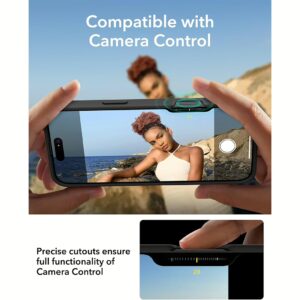 ESR รุ่น Cloud Soft Case with Stash Stand (HaloLock) - เคส iPhone 16 Pro - สี Black