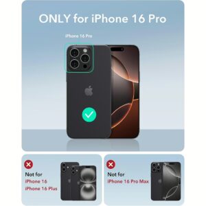 ESR รุ่น Cloud Soft Case with Stash Stand (HaloLock) - เคส iPhone 16 Pro - สี Black