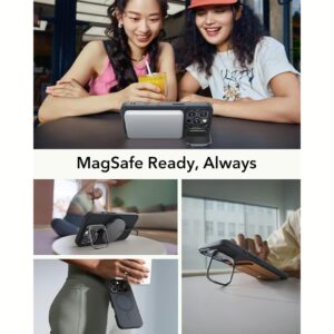 ESR รุ่น Cloud Soft Case with Stash Stand (HaloLock) - เคส iPhone 16 Pro - สี Black