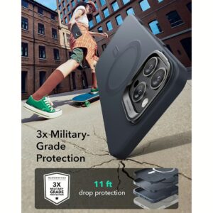 ESR รุ่น Cloud Soft Case with Stash Stand (HaloLock) - เคส iPhone 16 Pro - สี Black
