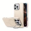 ESR รุ่น Cloud Soft Case with Stash Stand (HaloLock) - เคส iPhone 16 Pro - สี Light Tan